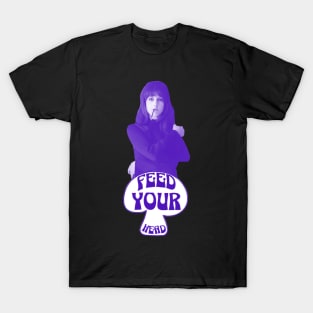 Feed Your Head (Purple and White) T-Shirt